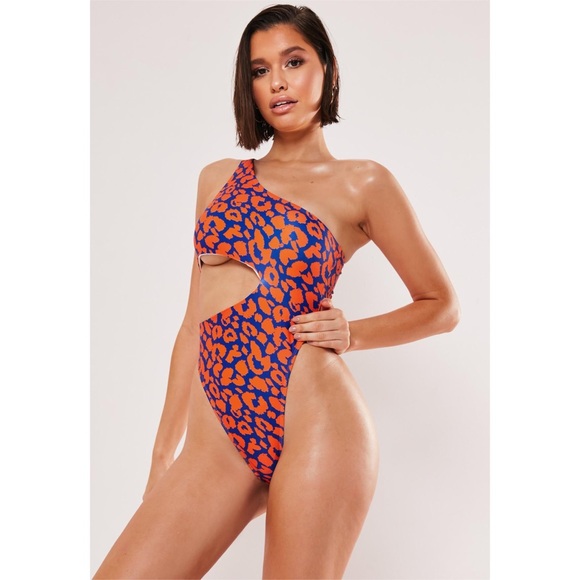 orange leopard swimsuit